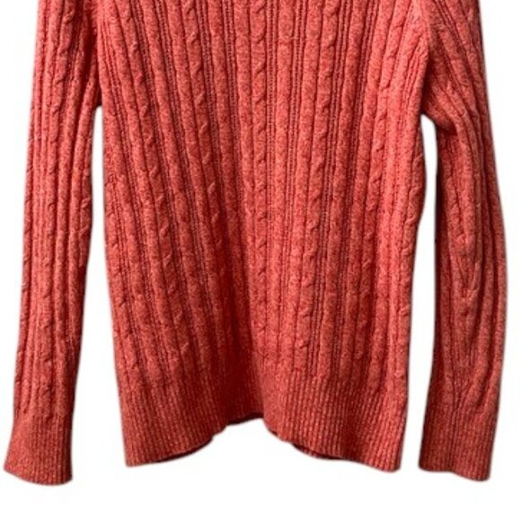 St. John's Bay Coral Cable Knit Sweater - Picture 6 of 7